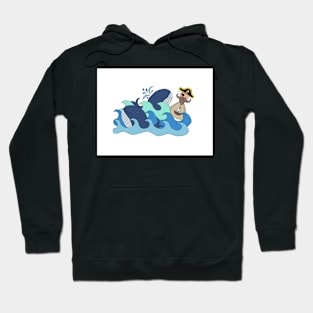 Pete the part-time pirate - whales Hoodie